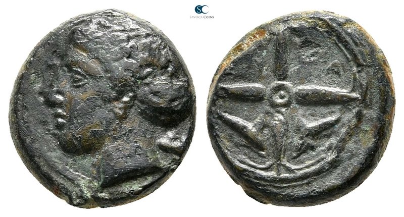 Sicily. Syracuse circa 405 BC. 
Bronze Æ

16 mm., 3,75 g.



very fine