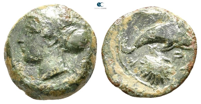 Sicily. Syracuse circa 400 BC. 
Hemilitron Æ

16 mm., 3,00 g.



nearly v...