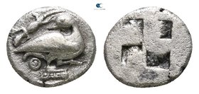 Macedon. Eion 470-460 BC. Diobol AR