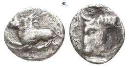 Thrace. Abdera 395-360 BC. Diobol AR