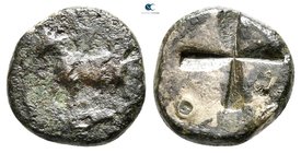 Thrace. Byzantion 340-320 BC. Fourrée Siglos