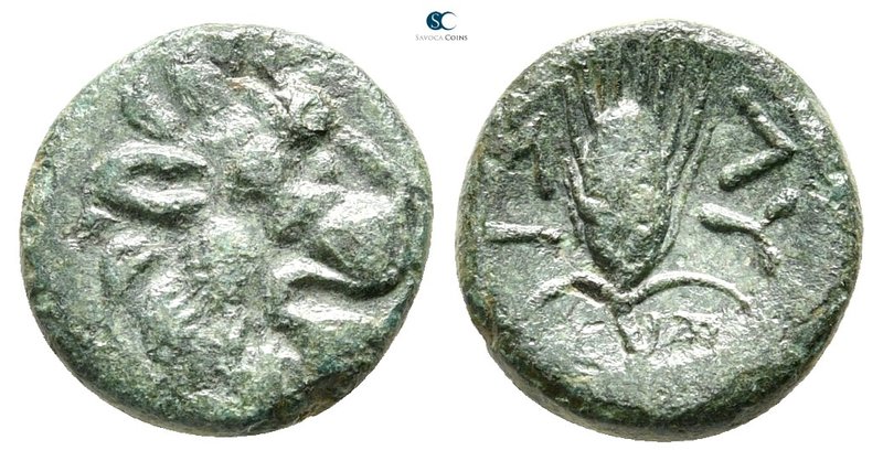 The Thracian Chersonese. Lysimacheia 225-199 BC. 
Bronze Æ

14 mm., 2,40 g.
...