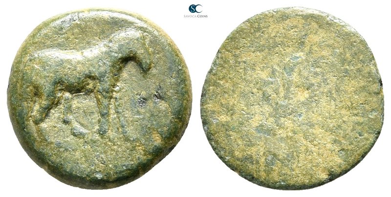 Thessaly. Gonnos 350-300 BC. 
Bronze Æ

18 mm., 3,43 g.



fine