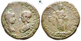 Moesia Inferior. Marcianopolis. Elagabalus with Julia Soaemias AD 218-222. Bronze Æ