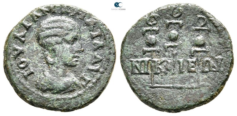Bithynia. Nikaia. Julia Mamaea AD 225-235. 
Bronze Æ

23 mm., 5,96 g.



...