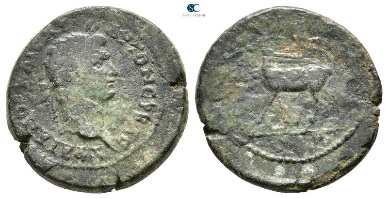 Ionia. Ephesos. Trajan AD 98-117. 
Bronze Æ

22 mm., 5,83 g.



fine