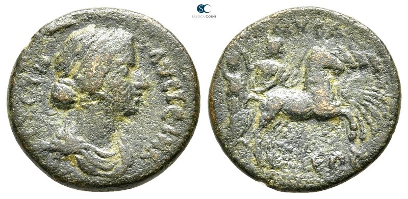 Lydia. Nysa. Faustina II AD 147-175. 
Bronze Æ

20 mm., 3,94 g.



nearly...