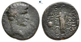 Phrygia. Laodikeia ad Lycum AD 14-37. Tiberius (?). Bronze Æ