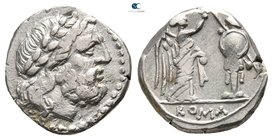 Anonymous after 211 BC. Uncertain mint. Victoriatus AR