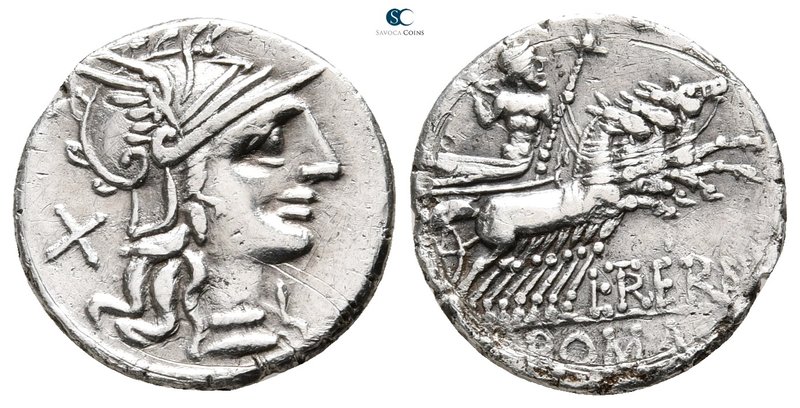 L. Trebanius 135 BC. Rome
Denarius AR

20 mm., 3,72 g.



very fine