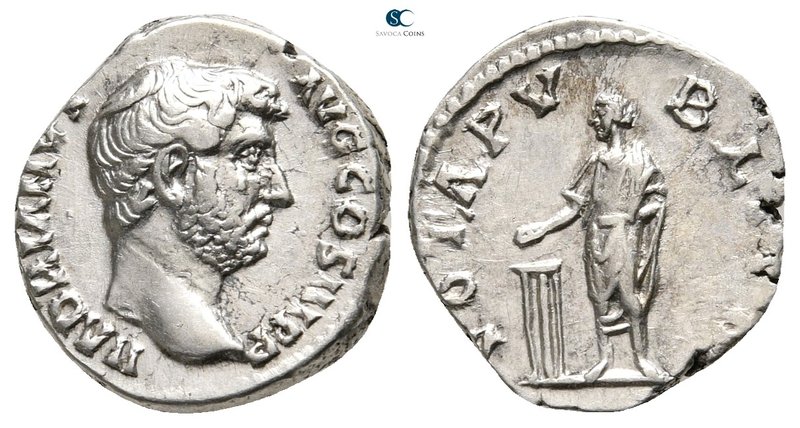 Hadrian AD 117-138. Rome
Denarius AR

18 mm., 3,21 g.



very fine