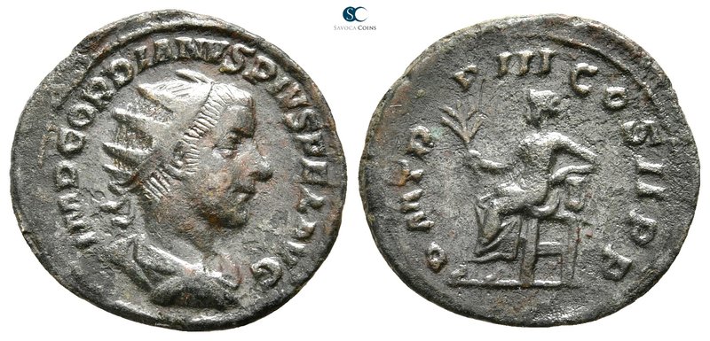 Gordian III AD 238-244. Rome
Antoninianus Æ

23 mm., 3,14 g.



very fine...