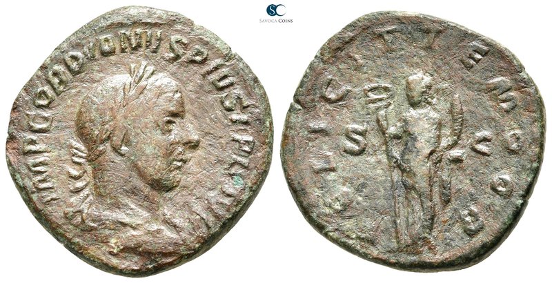 Gordian III AD 238-244. Rome
Sestertius Æ

31 mm., 18,58 g.



very fine