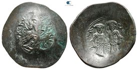 Alexius III Angelus-Comnenus AD 1195-1203. Constantinople. Billon Trachy