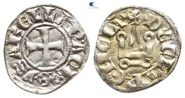 Philippe de Savoy AD 1301-1307. Corinth . Denier AR