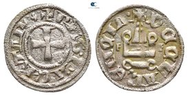 Philippe de Taranto AD 1307-1313. Denier AR
