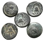 Lot of ca. 5 greek bronze coins / SOLD AS SEEN, NO RETURN!very fine