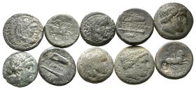 Lot of ca. 10 greek bronze coins / SOLD AS SEEN, NO RETURN!very fine