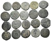 Lot of ca. 20 greek bronze coins / SOLD AS SEEN, NO RETURN!nearly very fine