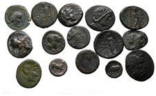 Lot of ca. 15 greek bronze coins / SOLD AS SEEN, NO RETURN!very fine