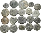 Lot of ca. 20 roman provincial bronze coins / SOLD AS SEEN, NO RETURN!nearly very fine