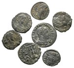 Lot of ca. 7 late roman bronze coins / SOLD AS SEEN, NO RETURN!very fine