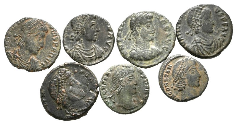Lot of ca. 7 roman bronze coins / SOLD AS SEEN, NO RETURN!

very fine