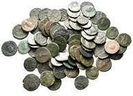 Lot of ca. 76 roman bronze coins / SOLD AS SEEN, NO RETURN!very fine