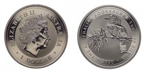 AUSTRALIA - Australia - Elisabetta II - 1 Dollaro 2000 - Kookaburra 1 oz