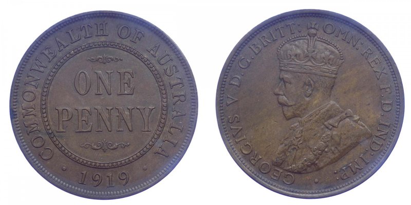 AUSTRALIA - Giorgio V (1910-1936) Penny 1919 - KM#23