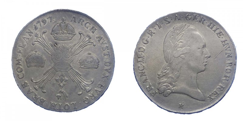 AUSTRIA - Austria - Francesco II (1792-1835) Tallero 1797 H - Ag Gr.29,43