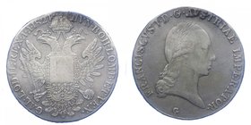 AUSTRIA - Austria - Francesco II (1792-1835) Tallero 1824 G - Ag - Sigillato senza parere di conservazione