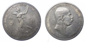 AUSTRIA - Francesco Giuseppe (1848-1916) 5 Corone 1908 - Ag Gr.24,01