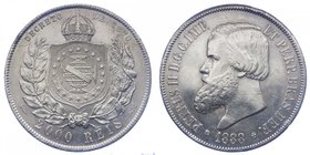 BRASILE - Brasile - Pietro II - 2000 Reis 1888 - Ag