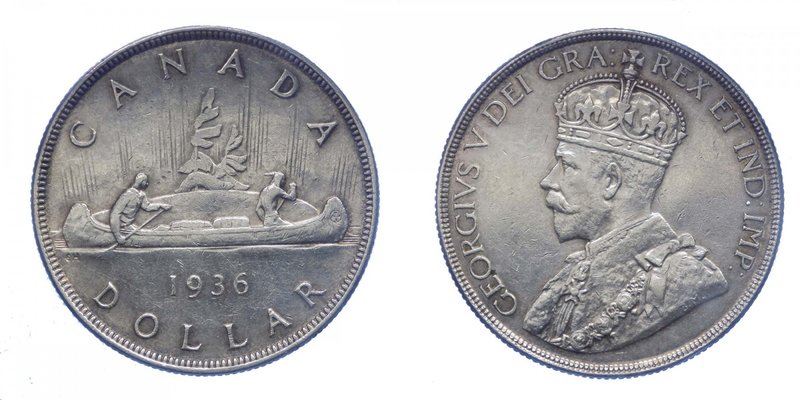 CANADA - Canada - Giorgio V (1910-1936) 1 One Dollar 1936 - Ag