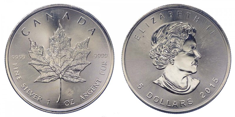 CANADA - Canada - 5 Dollars 2015 - Maple Leaf 1 Oz Ag