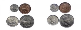 ETIOPIA - Lotto n.4 monete Etiopia - Serie 5 - 10 - 25 - 50 Matonas