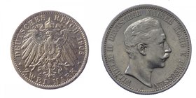GERMANIA - PRUSSIA - Wilhelm II (1888-1918) 2 Mark 1903 - Ag Gr.11.10