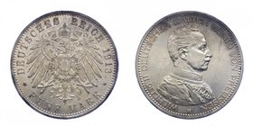 GERMANIA - PRUSSIA - Wilhelm II (1888-1918) 5 Mark 1913 - Ag Gr.27.82
SPL/FDC