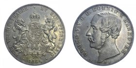 GERMANIA - HANNOVER - Giorgio V (1851-1866) Doppio Tallero 1866 - Ag Gr.37.09
SPL/FDC
