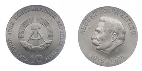GERMANIA - Germania Repubblica - 10 Mark 1975 - Albert Schweitzer 1875-1965 - Ag Gr.17,5
FDC