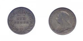 INGHILTERRA - Inghilterra - Vittoria - 6 Pence 1900 - Spink 3941