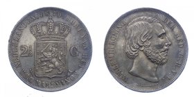 OLANDA - Olanda - 2 1/2 Gulden 1870 - Ag