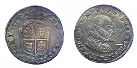 Milano - Filippo II di Spagna (1556-1598) 1/2 Scudo 1588 - Ag Gr.16.13
SPL