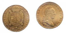 Milano - Giuseppe II Imperatore (1780-1790) Sovrana 1790 - RRR RARISSIMA - Periziata qFDC/FDC - Au