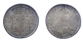 Regno di Napoli - Carlo di Borbone (1734-1759) Piastra da 120 Grana del IV°Tipo 1753 - Esemplare dai fondi Lucenti - Ag Gr.25,37
BB/SPL