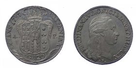 Regno di Napoli - Ferdinando IV (1759-1816) Piastra 120 Grana 1795 - NC - Conservazione Eccezionale - Ag
FDC