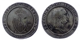 Regno di Napoli - Ferdinando IV (1759-1816) Piastra 120 Grana 1805 - Ag