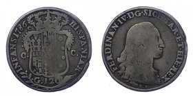 Regno di Napoli - Ferdinando IV (1759-1816) Piastra 120 Grana 1786 - Ag