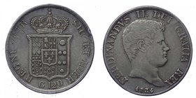 Regno due Sicilie - Ferdinando II (1830-1859) Piastra 120 Grana 1834 - Ag
